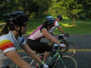 discussing the day ahead (I'm in the foreground)