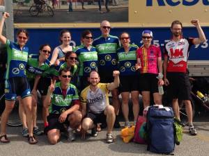 Buckman's Brigade at the finish